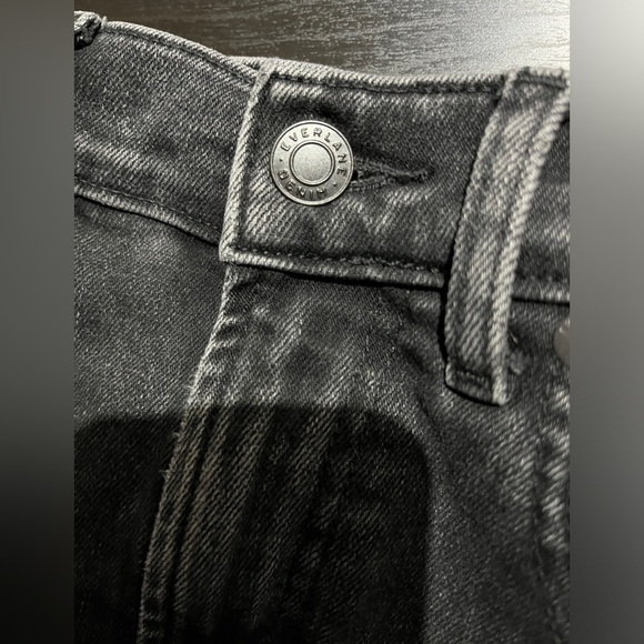 Everlane women’s size 26 High Waist Straight ankle jeans, washed black - Picture 4 of 9